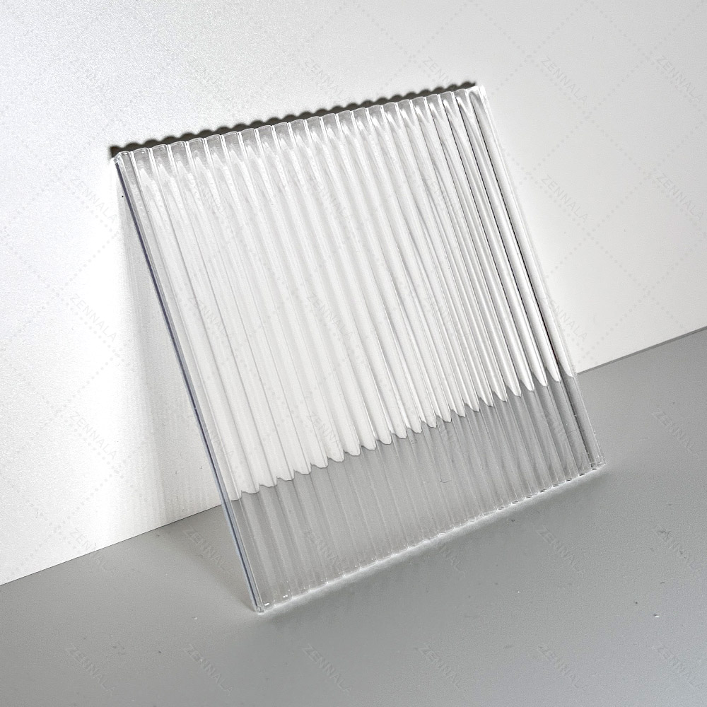 แท่นวางสินค้า แผ่นอะคริลิค ลอนลูกฟูก มีหลายขนาดให้เลือก