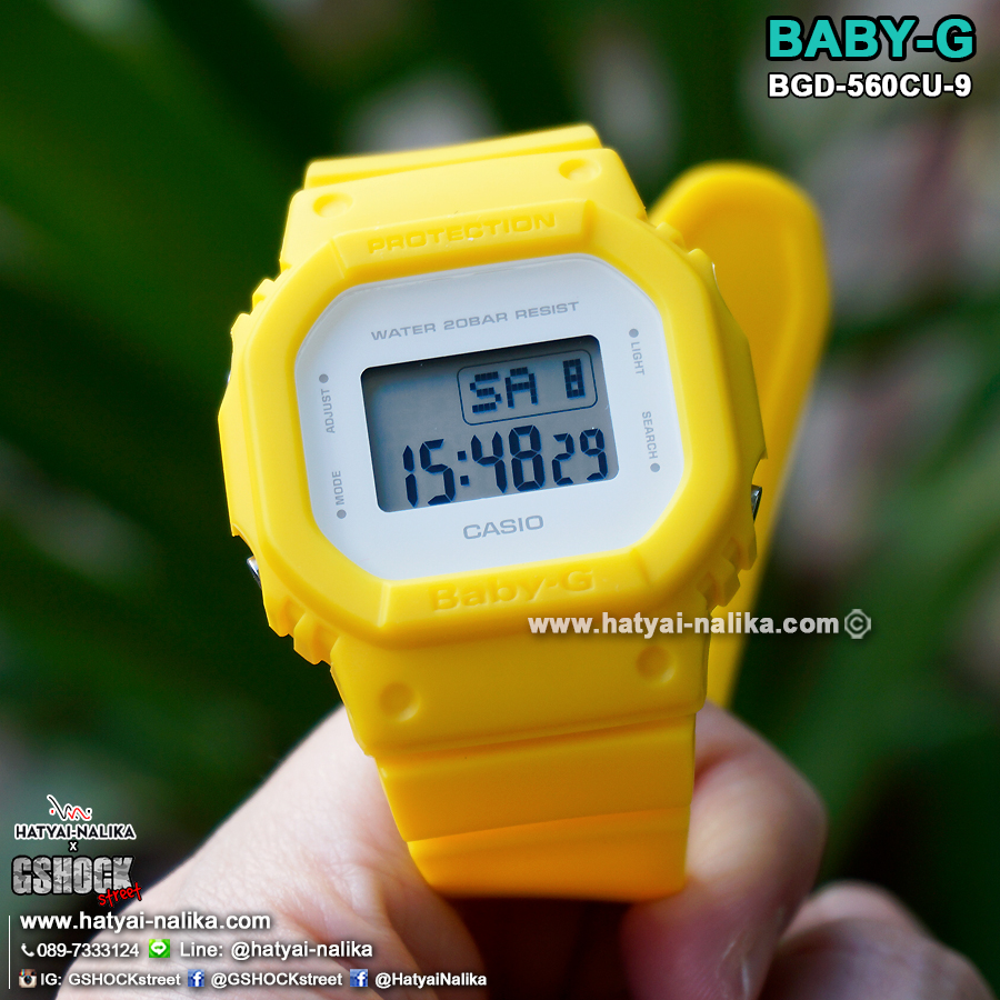 นาฬิกา Casio Baby-G BGD-560CU Calm & Clean Color series รุ่น BGD-560CU-9 ของแท้ รับประกัน1ปี