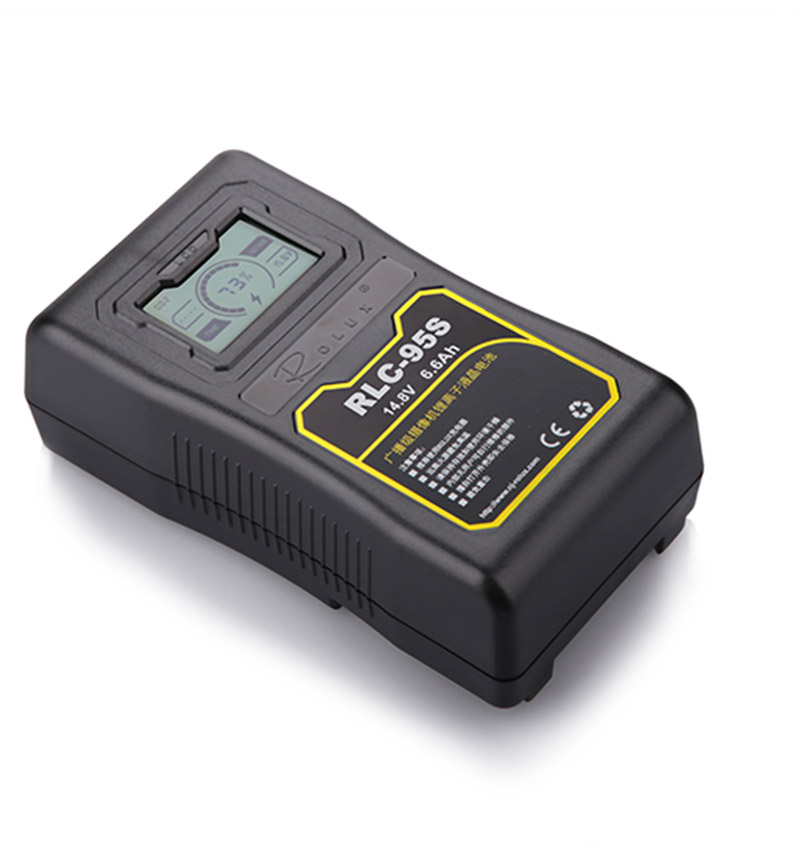 RLC-95S 95Wh 14.8V Li-Ion Battery V-Mount with LCD# coremedia-tv