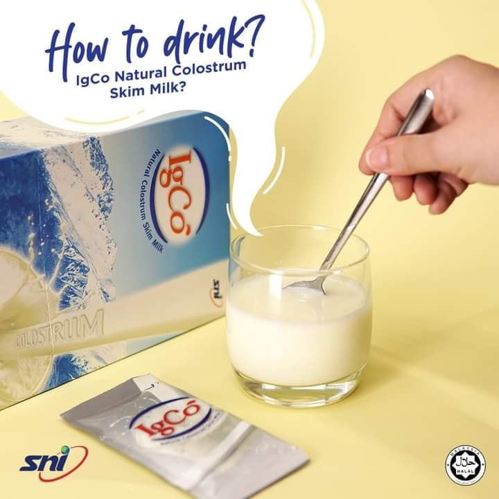 Colostrum Milk Powder IgCo SNI โคลอสตรุ้ม ไอจีโค หัวน้ำนมเหลือง บำรุงร่างกาย
