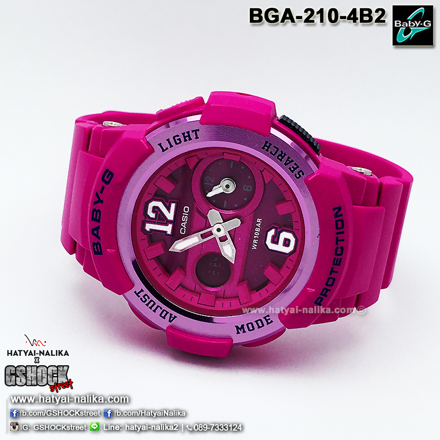 นาฬิกา Casio Baby-G Standard ANALOG-DIGITAL รุ่น BGA-210-4B2 ของแท้ รับประกัน1ปี