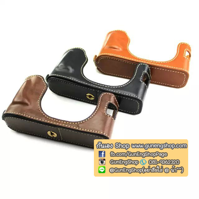 (ขายโละ) เคสกล้องหนัง Half Case X100S X100Tฮาฟเคสกล้องหนัง X100S X100T รุ่นเปิดแบตได้