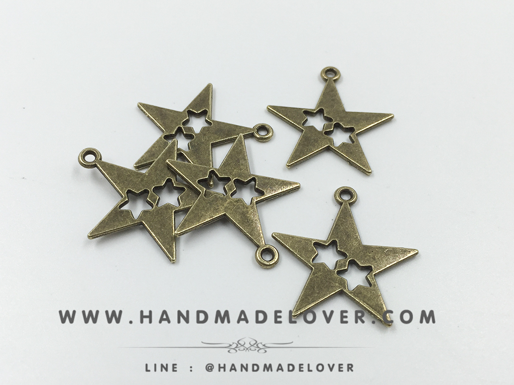 จี้,ตัวห้อยซิป รูปดาว วินเทจ