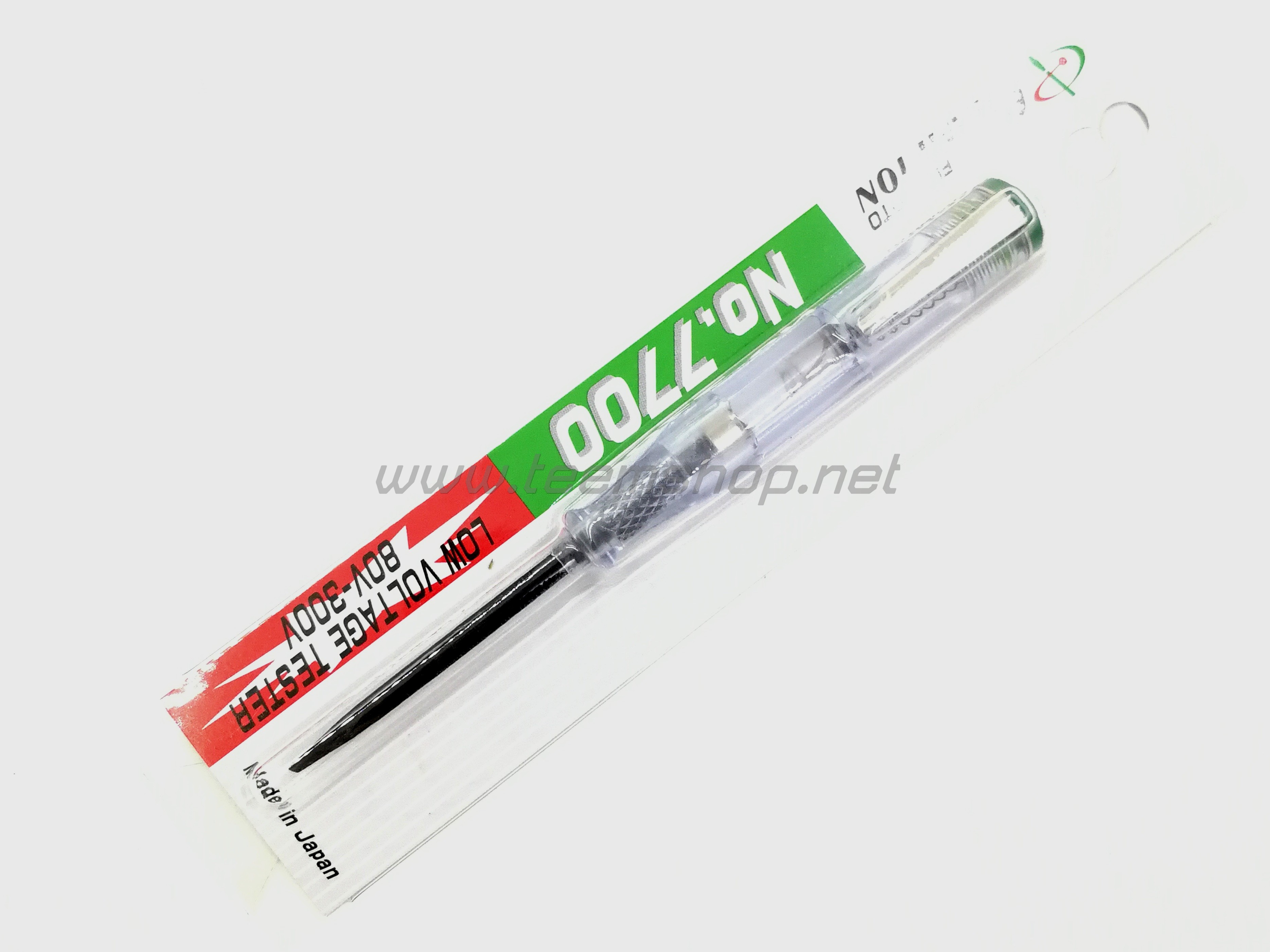 CHAMPION ไขควงลองไฟเดี่ยว NO.7700 แกนดำ Made in Japan