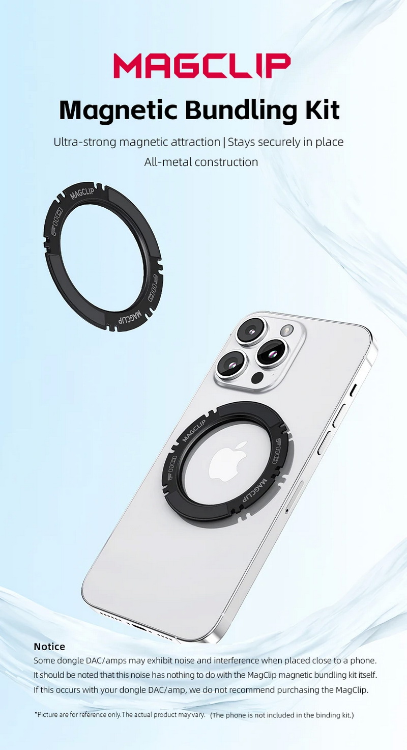 FiiO MagClip ชุดแม่เหล็กช่วยยึดหางหนู ออกแบบมาเป็นพิเศษสำหรับ iPhone ที่มีฟังก์ชัน MagSafe