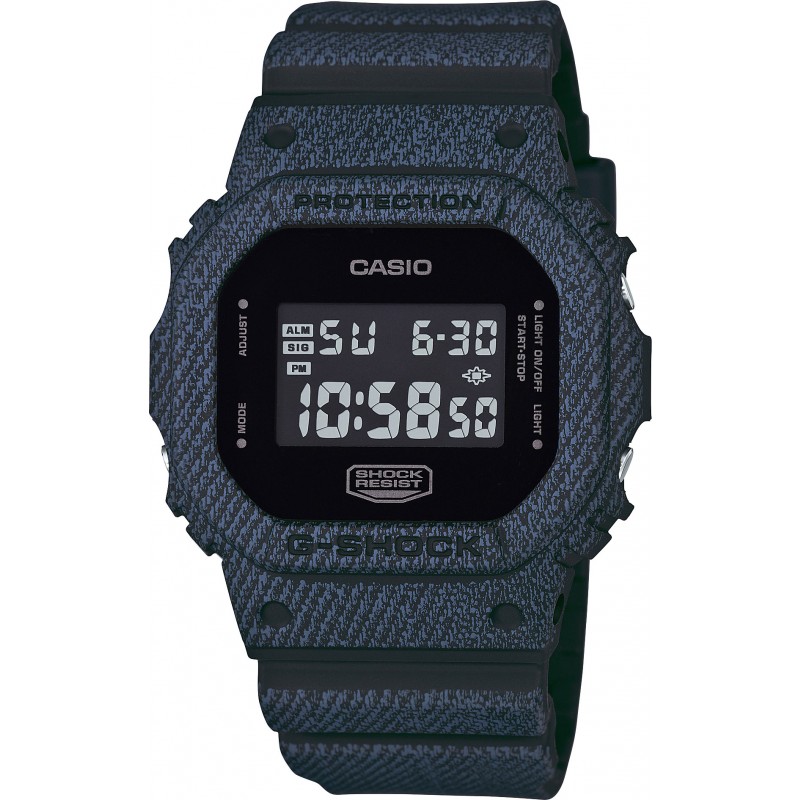 นาฬิกา Casio G-Shock ลายยีนส์ Limited Denim Color series รุ่น DW-5600DC-1 (สี Dark Blue Jean) ของแท้ รับประกัน 1 ปี (Europe) ไม่มีวางขายในไทย