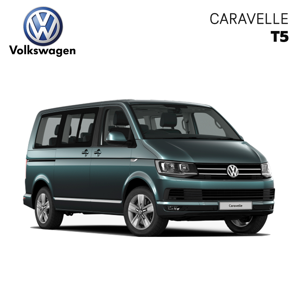 พรมปูพื้นรถยนต์ พรมกระดุม รถ VW CARAVELLE T5 ปี 2004-2016 พรมรถยนต์ชุดเต็มทั้งคัน จำนวน 7 ชิ้น