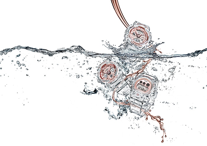 นาฬิกา Casio G-Shock มินิ S-Series Special Color GMD-S6900SR Skeleton Rose Gold series รุ่น GMD-S6900SR-7 ของแท้ รับประกัน1ปี