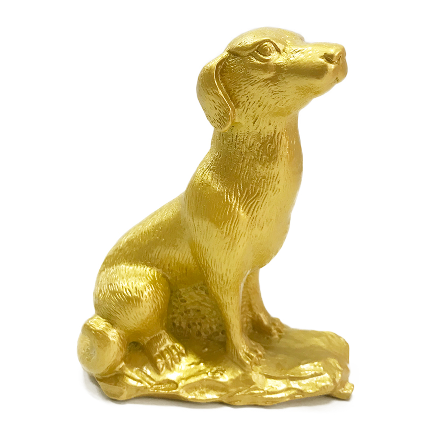 รูปปั้นปีจอ เรซิ่น สีทอง