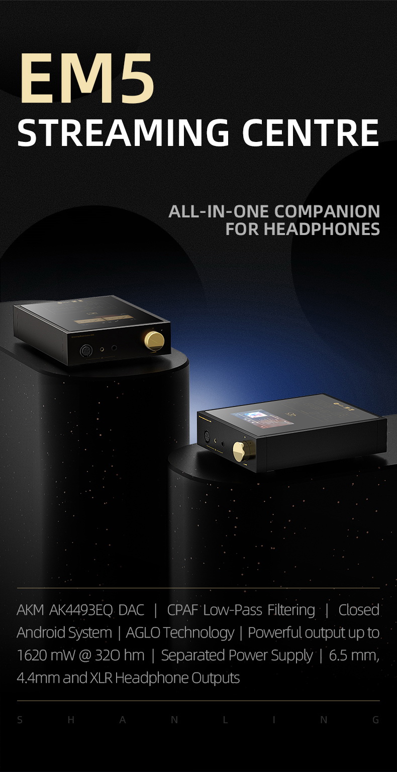 ขาย Shanling EM5 DAC/AMP สำหรับหูฟัง ระดับ high-end ประกันศูนย์ไทย