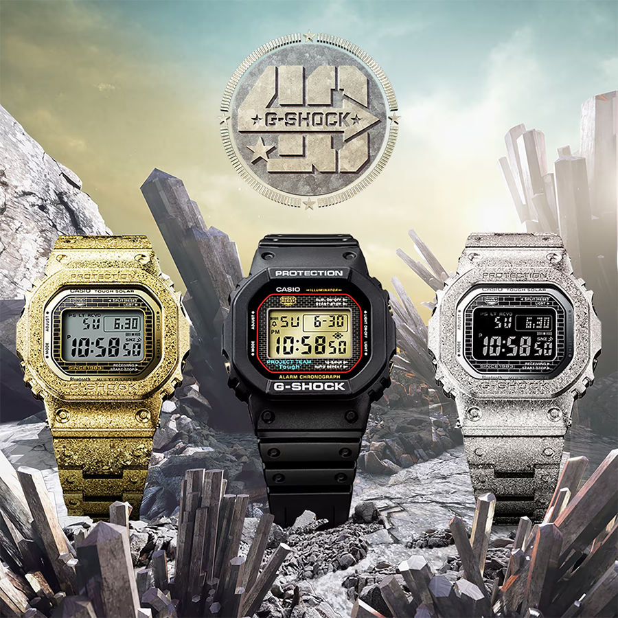 นาฬิกา Casio G-Shock 40th Anniversary RECRYSTALLIZED series รุ่น DW-5040PG-1 ของแท้ รับประกัน1ปี