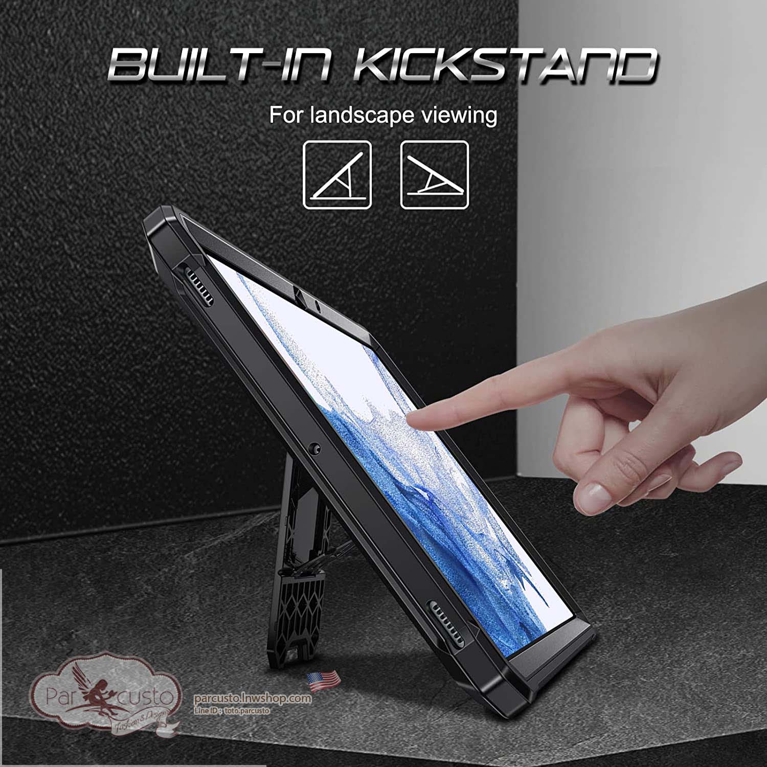 เคสกันกระแทก Samsung Galaxy Tab S8 / Tab S7 11นิ้ว [Tuatara] จาก Fintie[Pre-order USA]