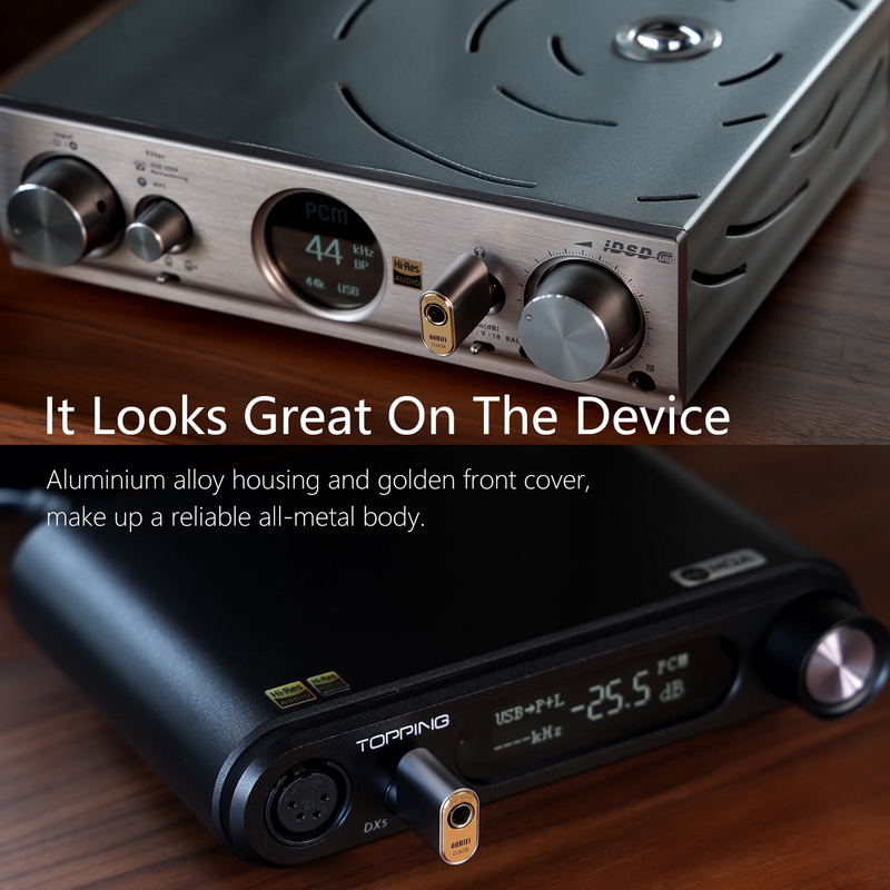 DD DJ65B(AL) แจ็คแปลง 4.4 female to 6.35 male สำหรับเครื่องเสียง