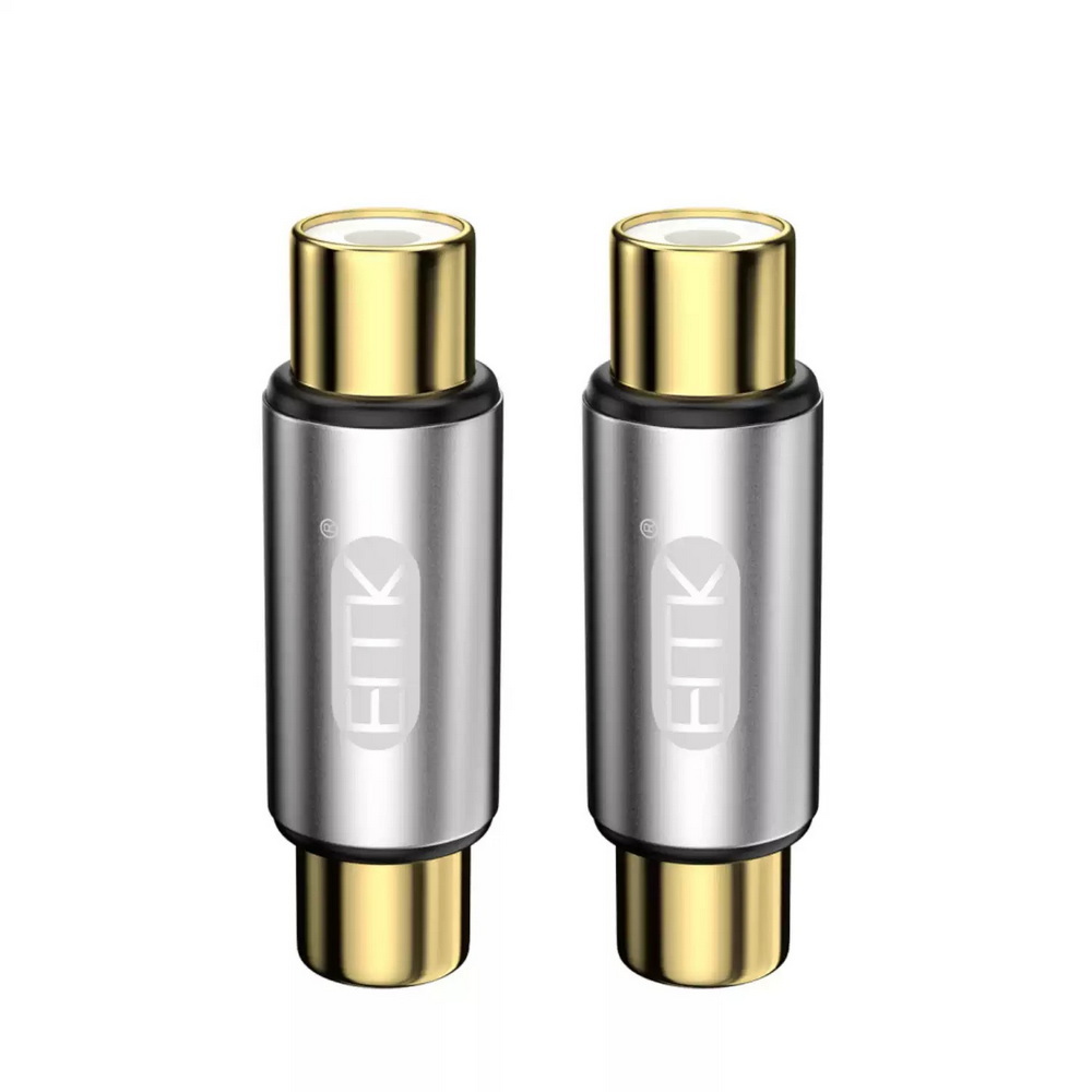 ERTK RCA Female to Female หัวต่อเพิ่มความยาว สำหรับสาย RCA คุณภาพดี 1ชุด 2ชิ้น