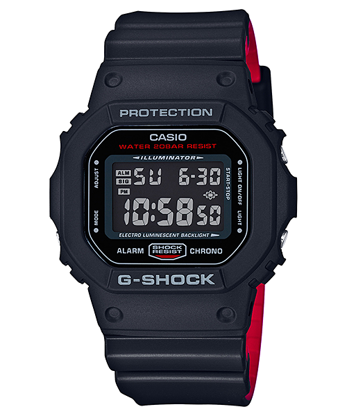 นาฬิกา Casio G-Shock Limited Heritage Black & Red (HR) series รุ่น DW-5600HR-1 ของแท้ รับประกัน1ปี