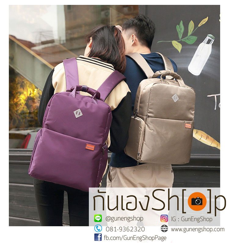 กระเป๋ากล้องเป้สะพายหลัง ผ้ากันน้ำ รุ่น Mini Camera Backpack Size L