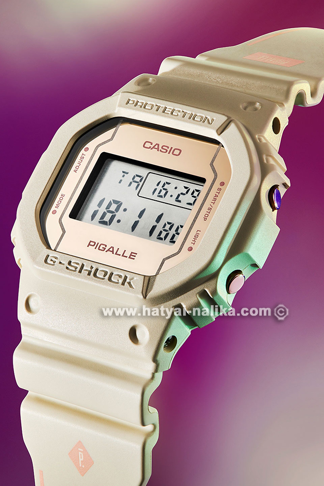 นาฬิกา Casio G-SHOCK x PIGALLE Limited model 35th Anniversary Collaboration series รุ่น DW-5600PGW-7 ของแท้ รับประกัน1ปี