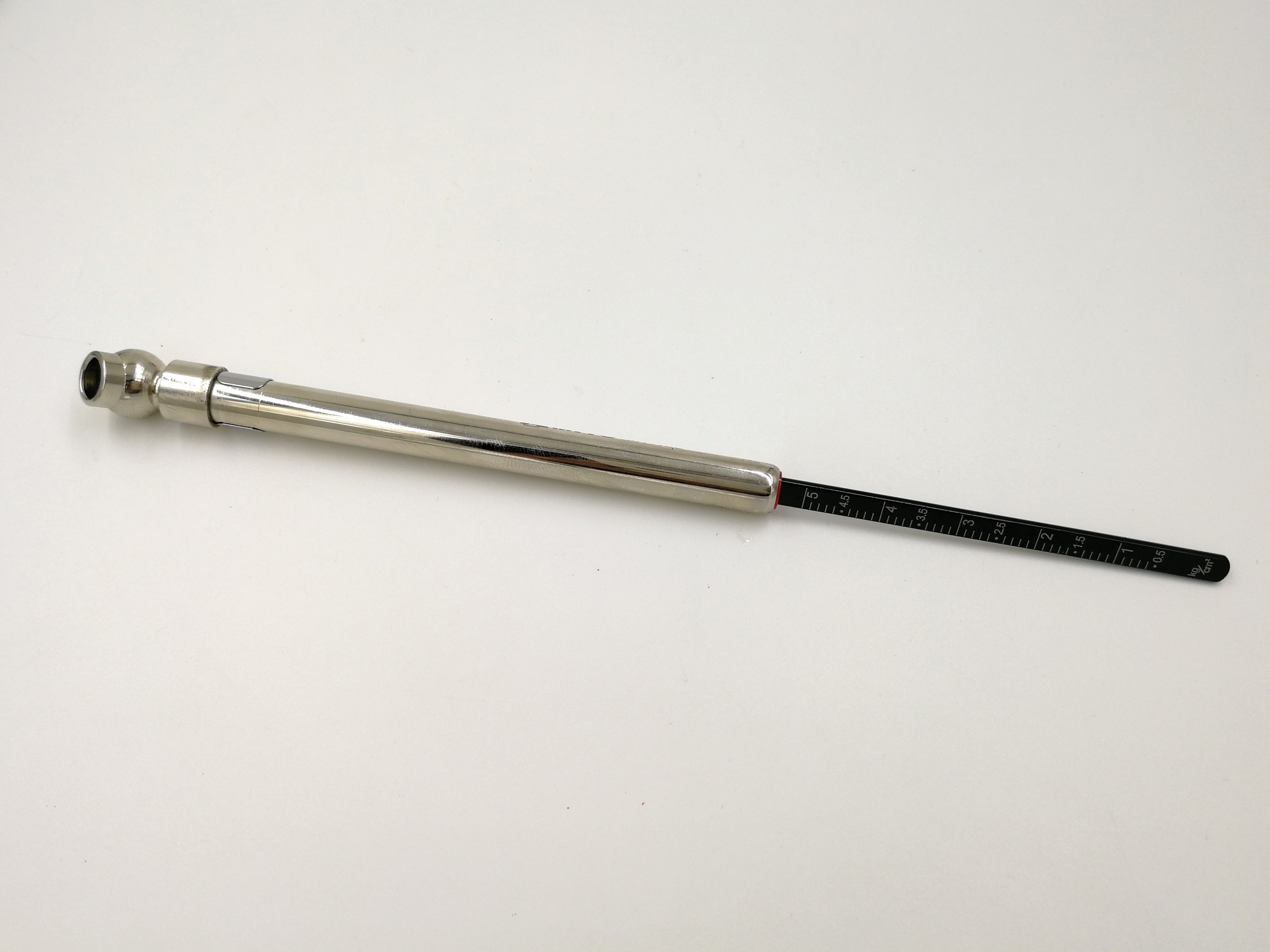 MITO เกจวัดลมแบบปากกา MT-162 ทองเหลืองชุบ 5-70 psi