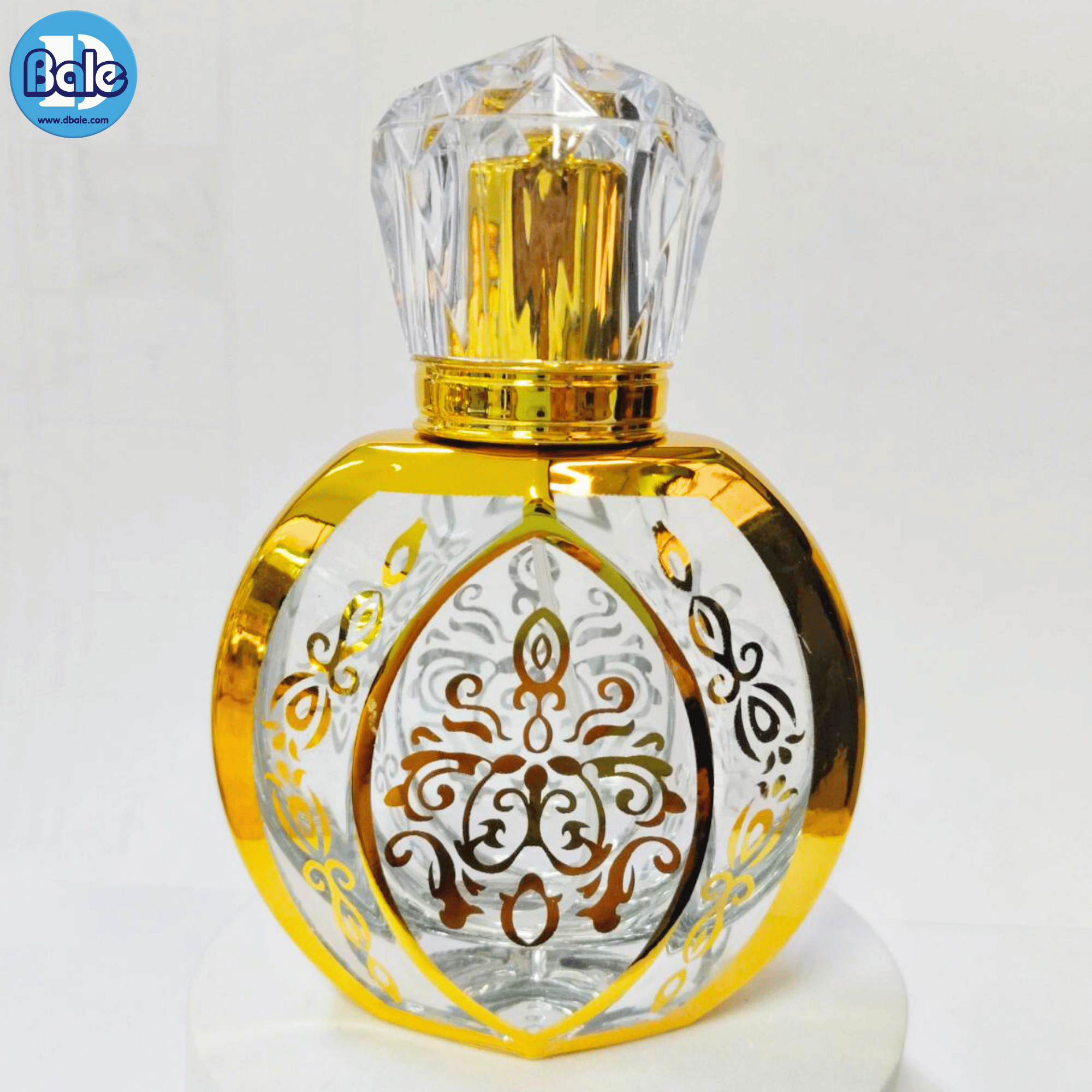 jpf185 50ml. ขวดแก้วน้ำหอมลวดลาย