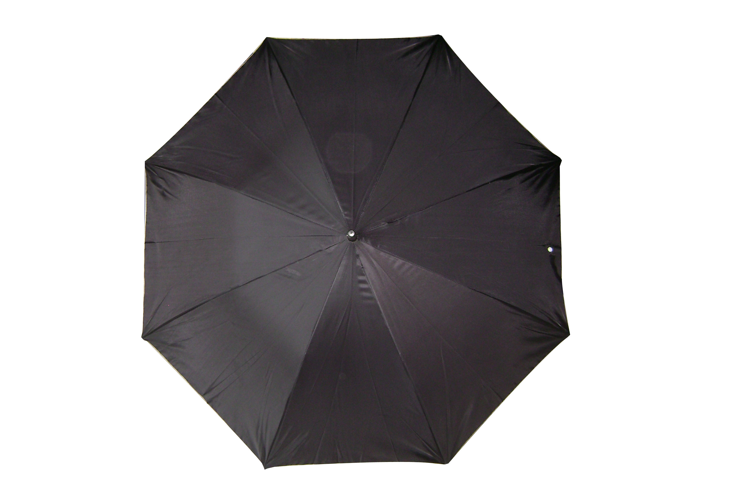 ร่มพระสีดำ ตอนเดียว 24 นิ้ว ผ้า UV โครงโลหะ ออโต้เปิด ปลอกPVC