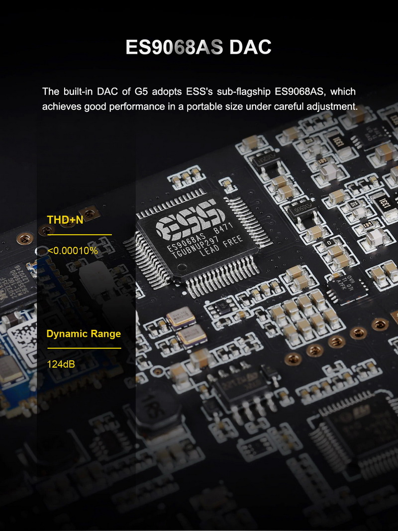 ขาย Topping G5 NFCA DAC/AMP พกพาประสิทธิภาพสูง รองรับ Dual Hi-Res