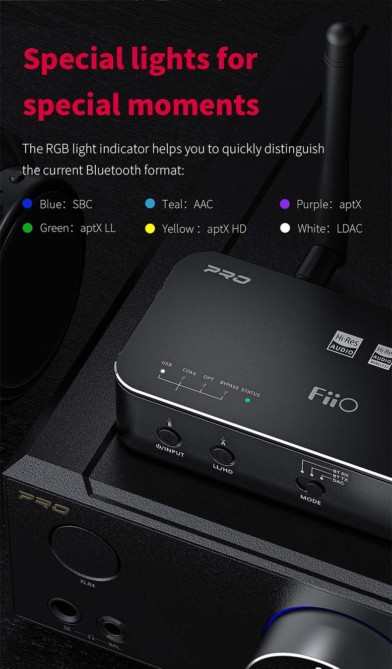FiiO BTA30 PRO ตัวรับและส่งสัญญาณไร้สายรองรับ Bluetooth5.0 ประกันศูนย์ไทย