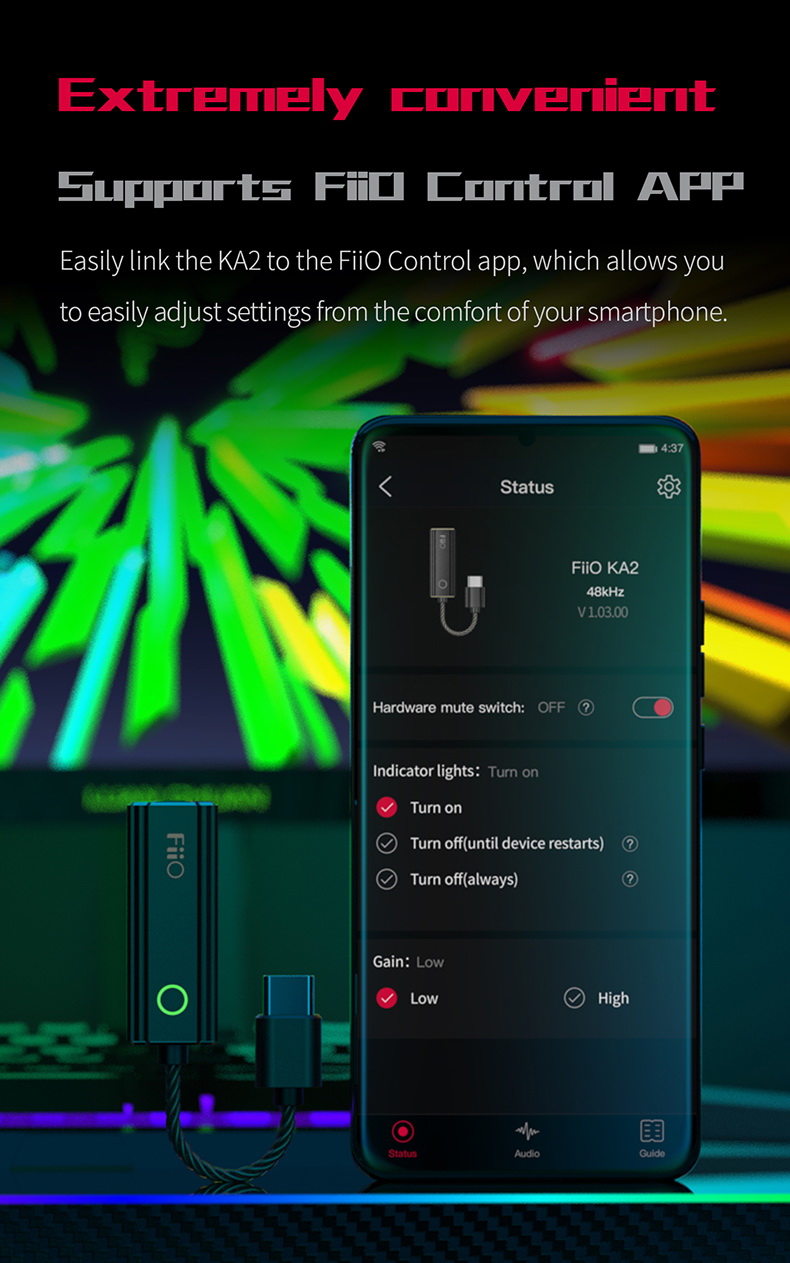 ขาย FiiO KA2 DAC/Amp หางหนูระดับเรือธง รองรับ Hi-Res ประกันศูนย์ไทย