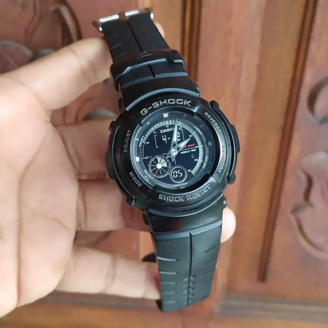 นาฬิกา คาสิโอ Casio G-Shock Standard Analog-Digital รุ่น G-301B-1A "G-Spike BLACK OUT" หายาก