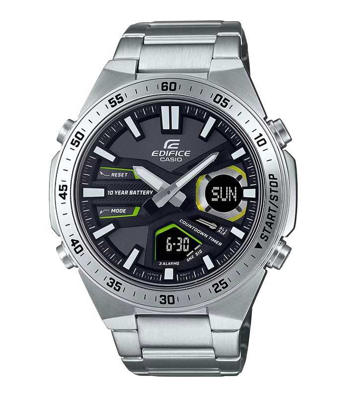 นาฬิกา Casio EDIFICE CHRONOGRAPH แบตเตอรี่ 10 ปี รุ่น EFV-C110D-1A3V ของแท้ รับประกัน1ปี