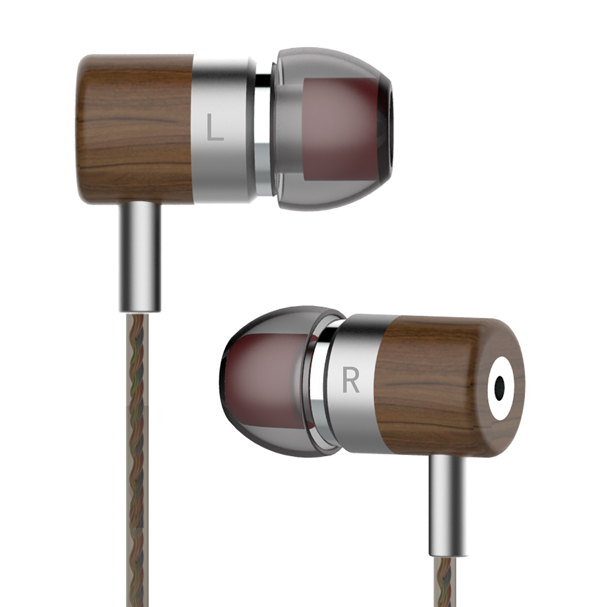 ขาย Magaosi BK35 หูฟังไฮบริด 2 ไดรเวอร์ (1BA 1Dynamic) บอดี้ไม้ Brazilian walnut มีไมค์รับสายเปลี่ยนเพลงได้