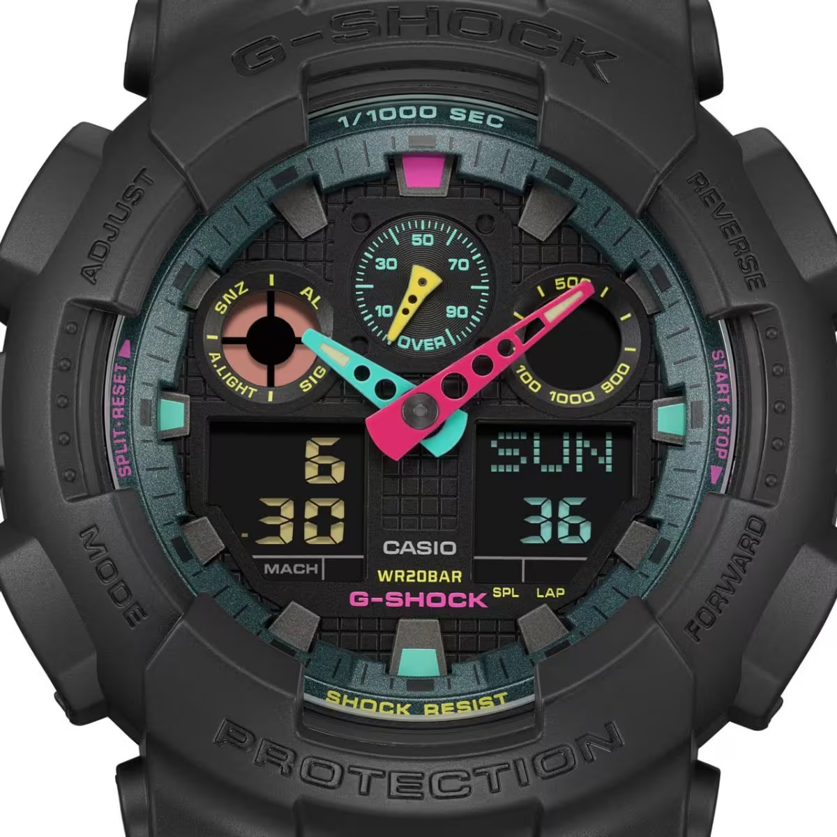 นาฬิกา Casio G-Shock Special Color Multi-Fluorescent series รุ่น GA-100MF-1A ของแท้ รับประกัน1ปี