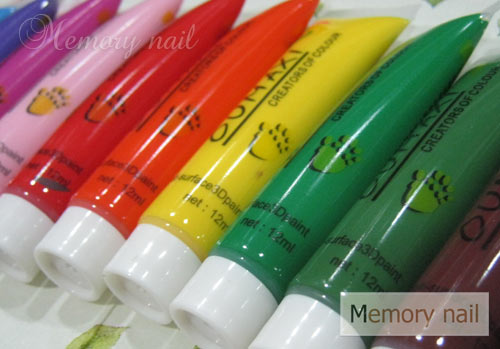 สีเพ้นท์เล็บ, สีอะคริลิค, สีอะคริลิคเพ้นท์เล็บ, สีสำหรับเพ้นท์เล็บ, สีทำลายเล็บ