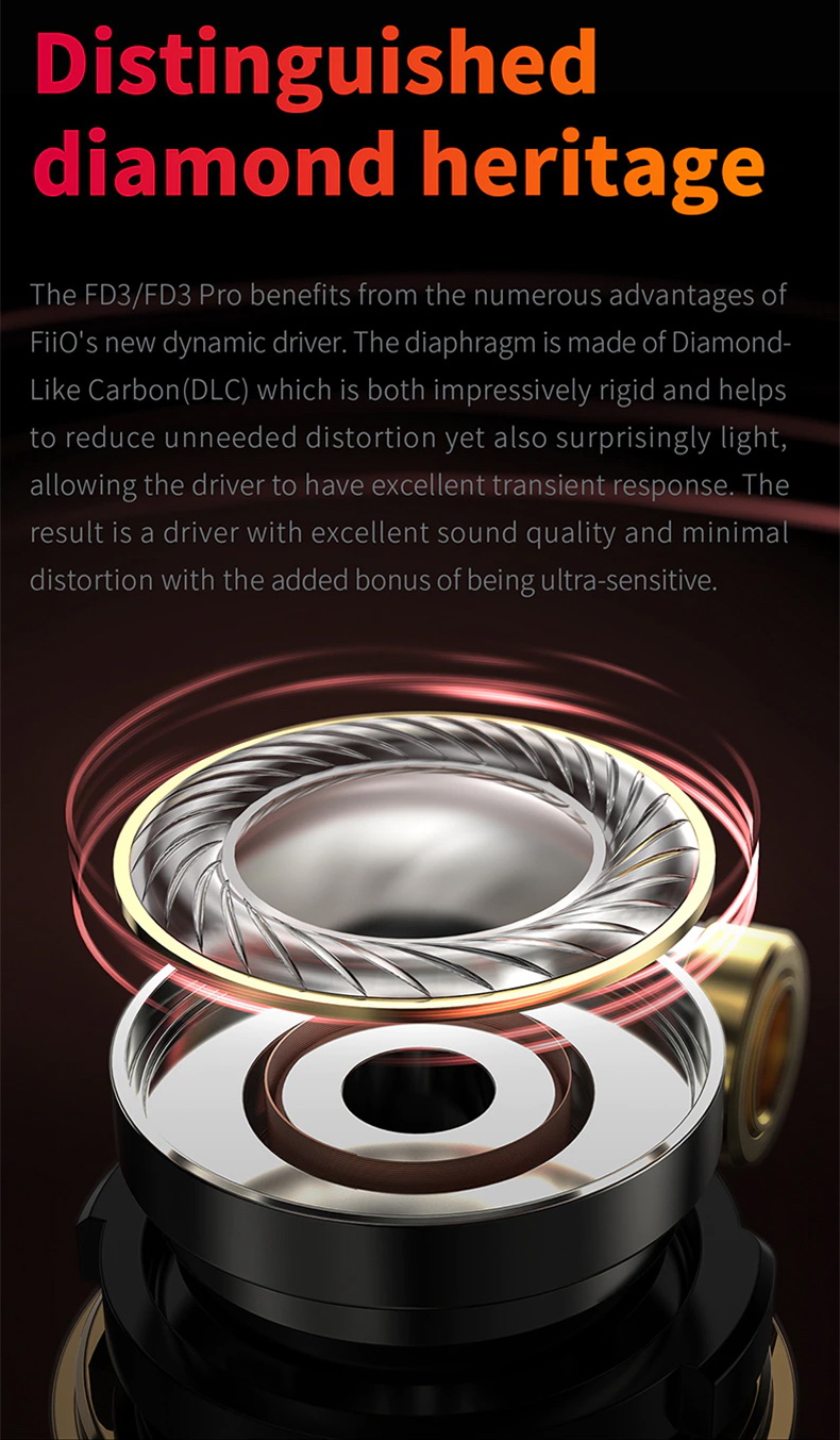 ขาย FiiO FD3 หูฟัง Dynamic DLC diamond diaphragm ระดับเรือธง