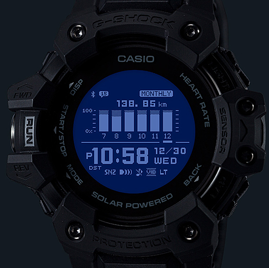 นาฬิกา Casio G-Shock G-SQUAD Heart rate monitor & GPS GBD-H1000 series รุ่น GBD-H1000-1 ของแท้ รับประกัน1ปี
