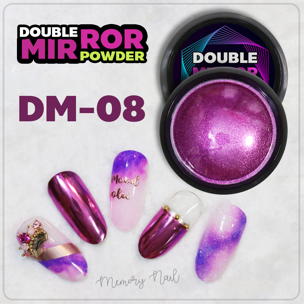 ผงกระจก Double Mirror Powder รุ่น 2 ขายแยกสี เลือกสีด้านใน