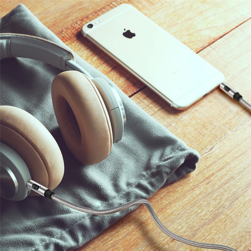 ขาย ERTK AUX Grey สาย Aux 3.5 เป็น 3.5 เกรดพรีเมี่ยม สำหรับเครื่องเสียง