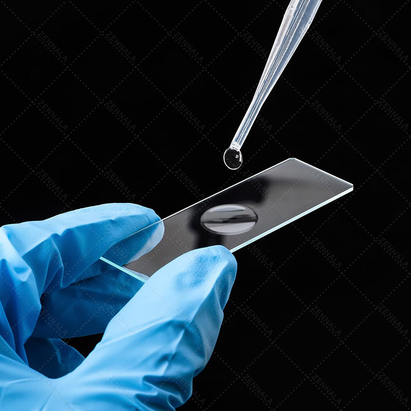 กระจกสไลด์ Microscope แบบ 1 หลุม Single Concave