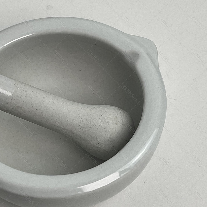 โกร่งบดยา พร้อมสากบดยา เซรามิก ( Mortar With Pestle )