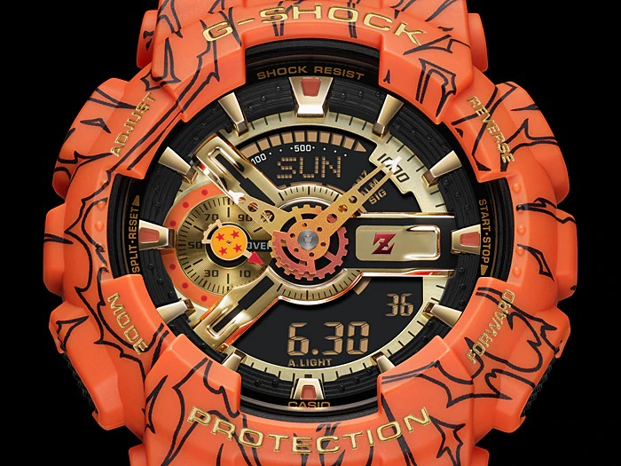 นาฬิกา Casio G-SHOCK x DRAGON BALL Z Collaboration Limited รุ่น GA-110JDB-1A4 ของแท้ รับประกัน1ปี
