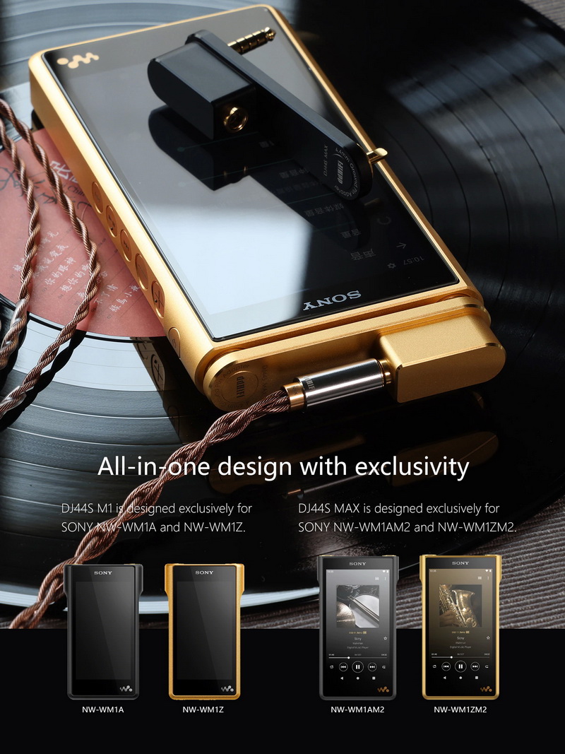 DD DJ44S หัวแปลง Ground Pin เพิ่มคุณภาพเสียง สำหรับเครื่องเล่นพกพา SONY