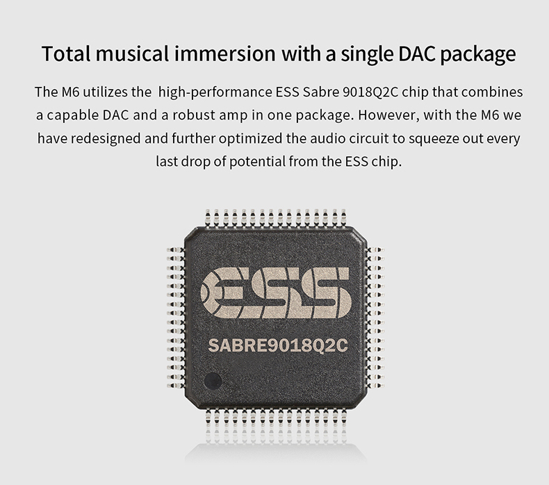 ขาย FiiO M6 DAP พกพา ชิป ES9018Q2C รองรับ Hi-Res , Bluetooth4.2 ประกันศูนย์ไทย