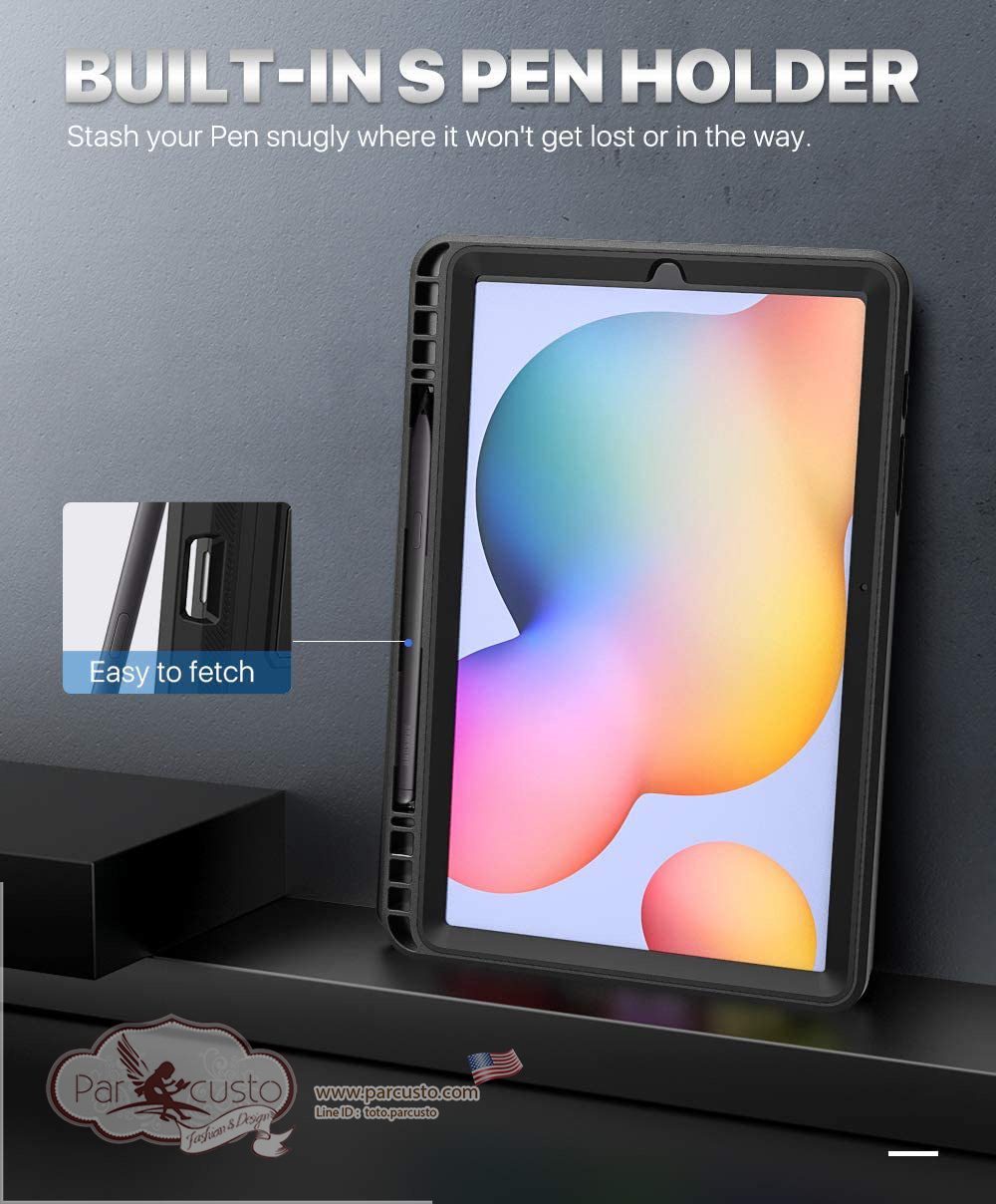 เคสกันกระแทก Samsung Galaxy Tab S6 Lite 10.4'' 2020 [Heavy Duty] จาก MoKo [Pre-order USA]