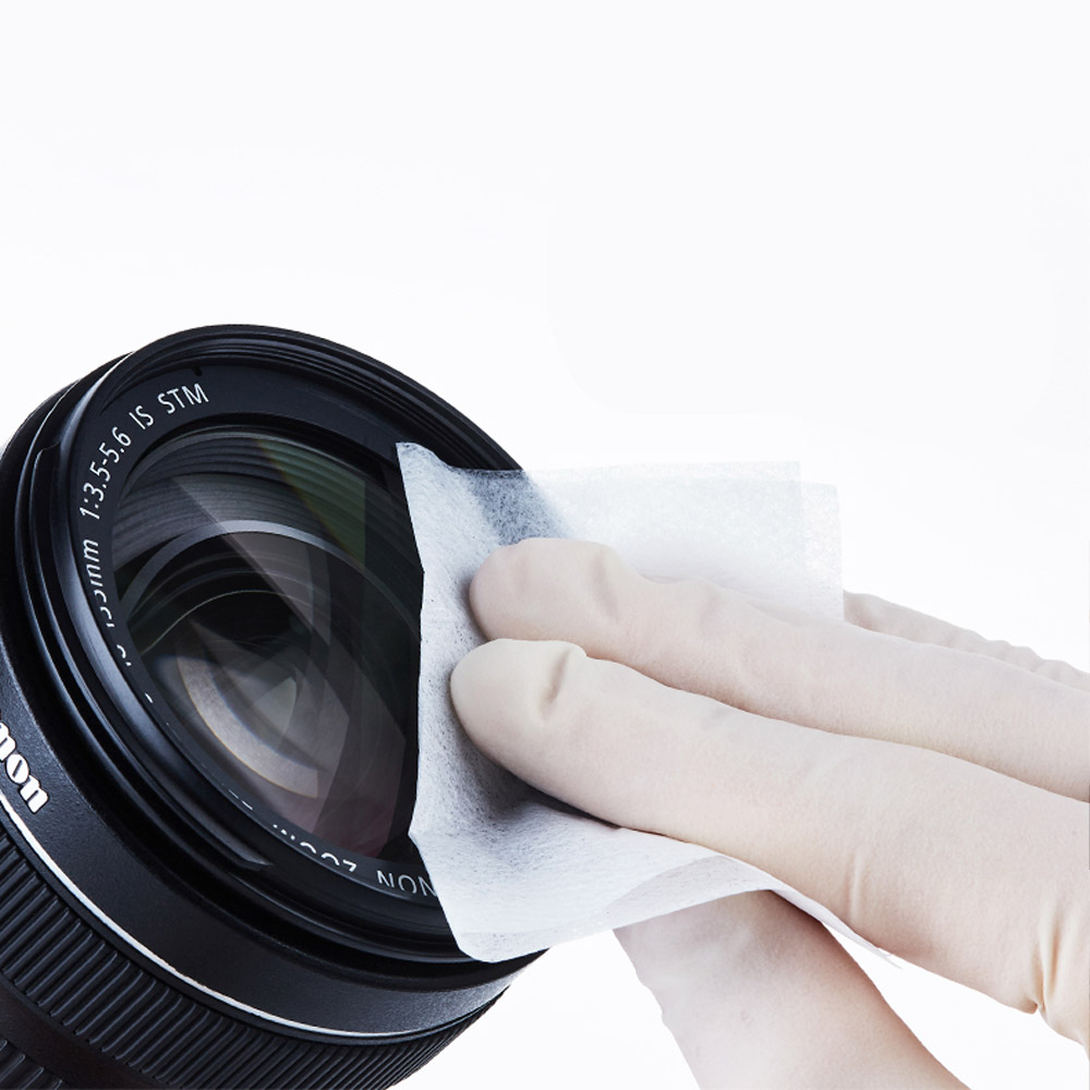 กระดาษเช็ดเลนส์กล้องจุลทรรศน์ Lens Cleaning Wipe 10x15 cm