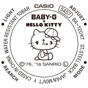 นาฬิกา Casio Baby-G x Hello Kitty Limited Edition รุ่น BA-120KT-7A ของแท้ รับประกัน1ปี