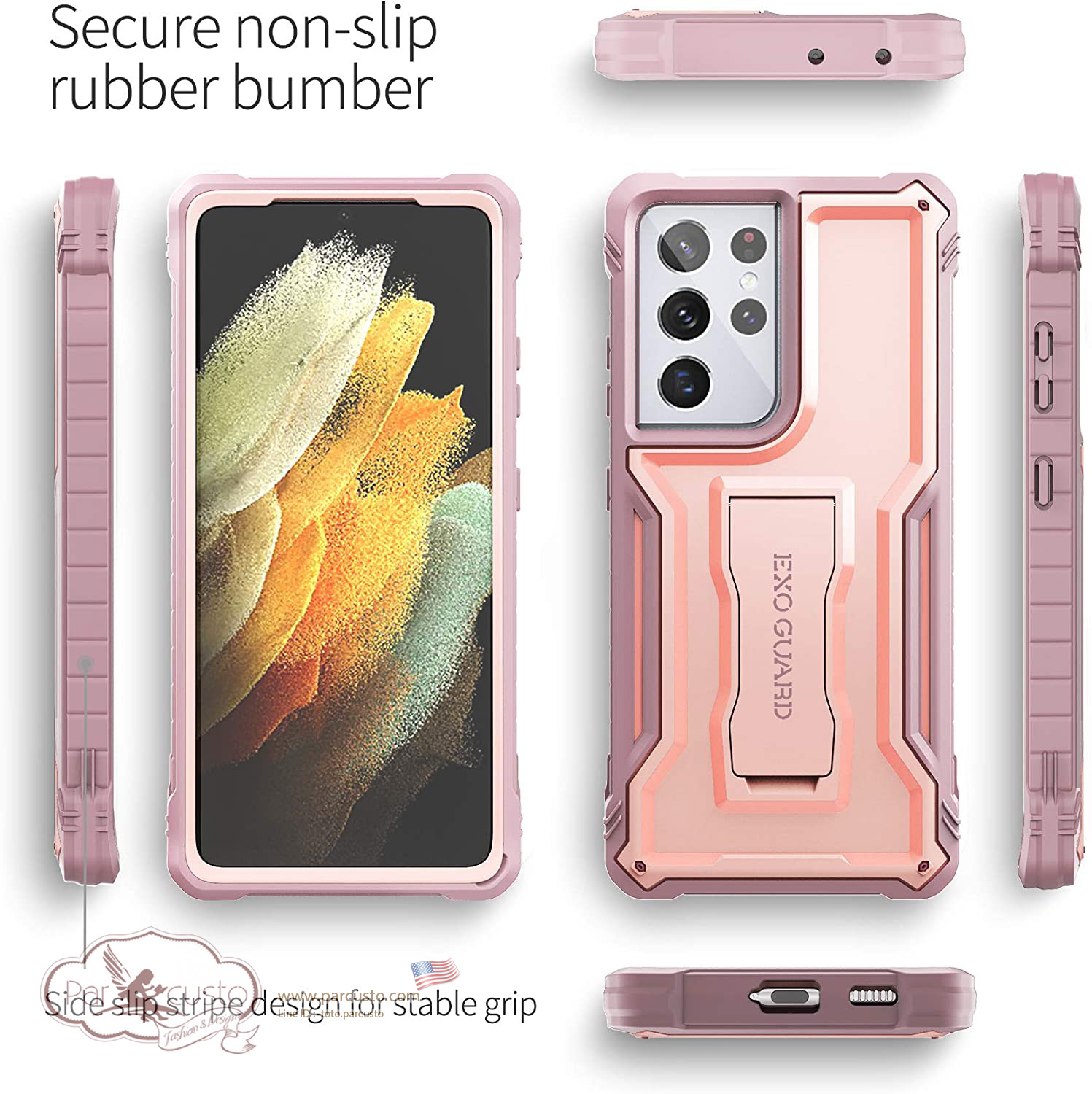 เคสกันกระแทก Samsung Galaxy S21 Ultra 5G จาก ExoGuard [Pre-order USA]