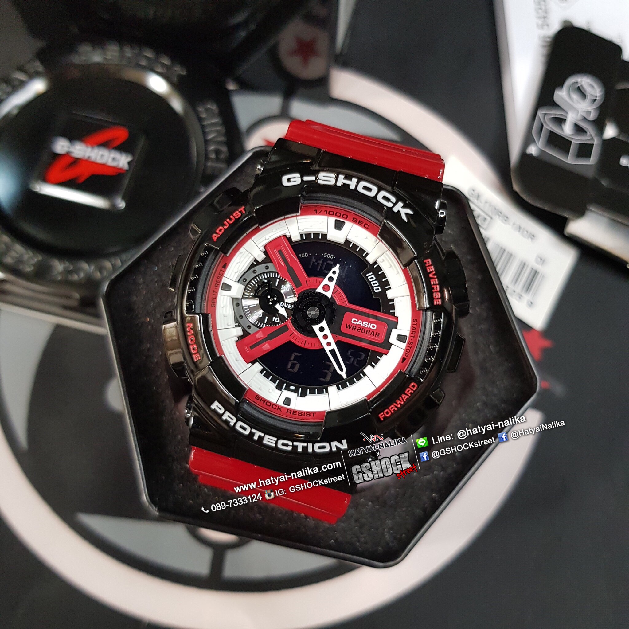 นาฬิกา Casio G-Shock Special color RED & BLACK series รุ่น GA-110RB-1A ของแท้ รับประกัน1ปี