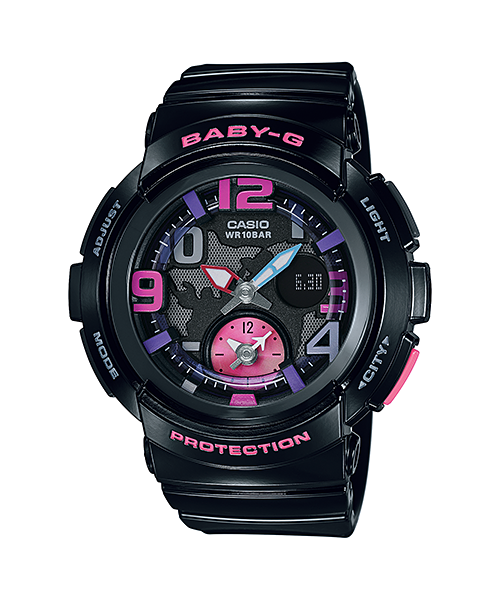นาฬิกา คาสิโอ Casio Baby-G ANALOG-DIGITAL Beach Traveler series รุ่น BGA-190-1B ของแท้ รับประกัน1ปี