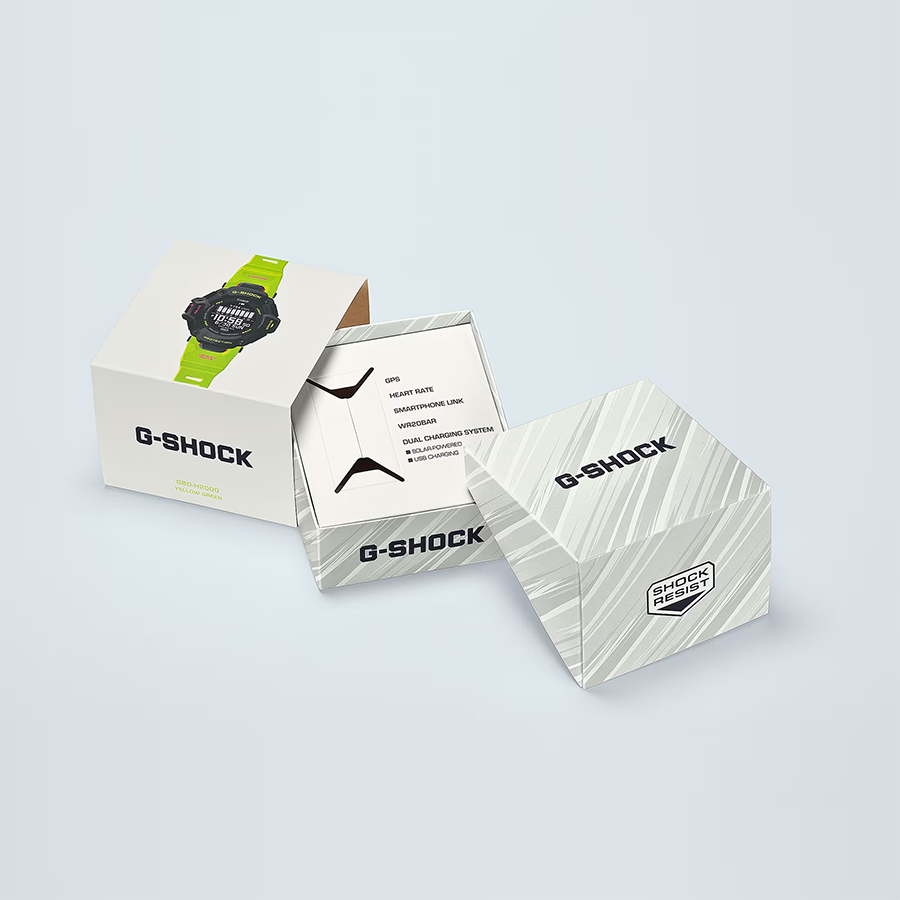 นาฬิกา Casio G-Shock G-SQUAD Heart rate monitor & GPS GBD-H2000 series รุ่น GBD-H2000-1A9 ของแท้ รับประกัน1ปี