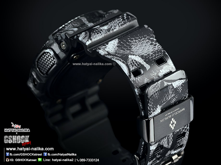 นาฬิกา Casio G-SHOCK x MARCELO BURLON Limited Edition รุ่น GA-100MRB-1A ลายงู (นำเข้า Japan) ของแท้ รับประกัน 1 ปี
