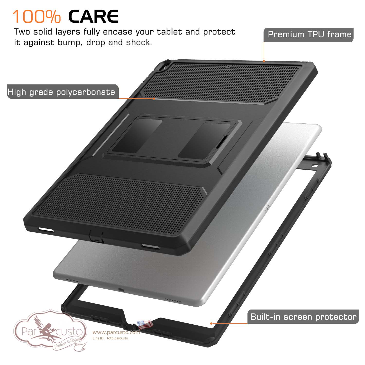 เคสกันกระแทก Apple iPad Air 3 2019 [Heavy Duty] จาก MoKo [Pre-order USA]